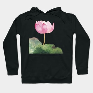 Lotus flower watercolor Hoodie